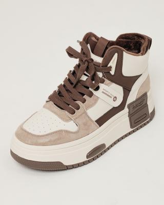 Prima D'arte Platform Boots 2397 36 Milk Brown Leather