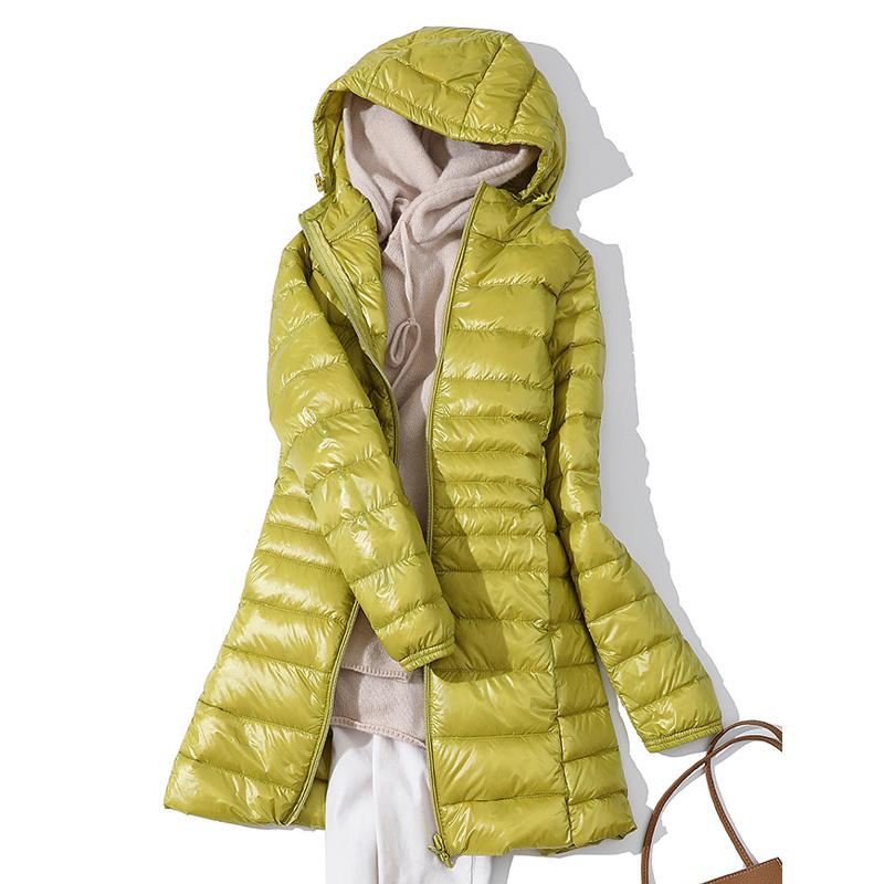 Ultralight Women Puffer Jacket Duck Down Hooded Coat Warm Windbreaker Parka for Autumn Winter Portable Female