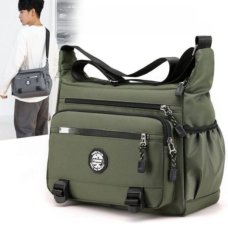 Oxford Cloth Mens Business Messenger Bag With Lock Buckle For Commuting And Travel