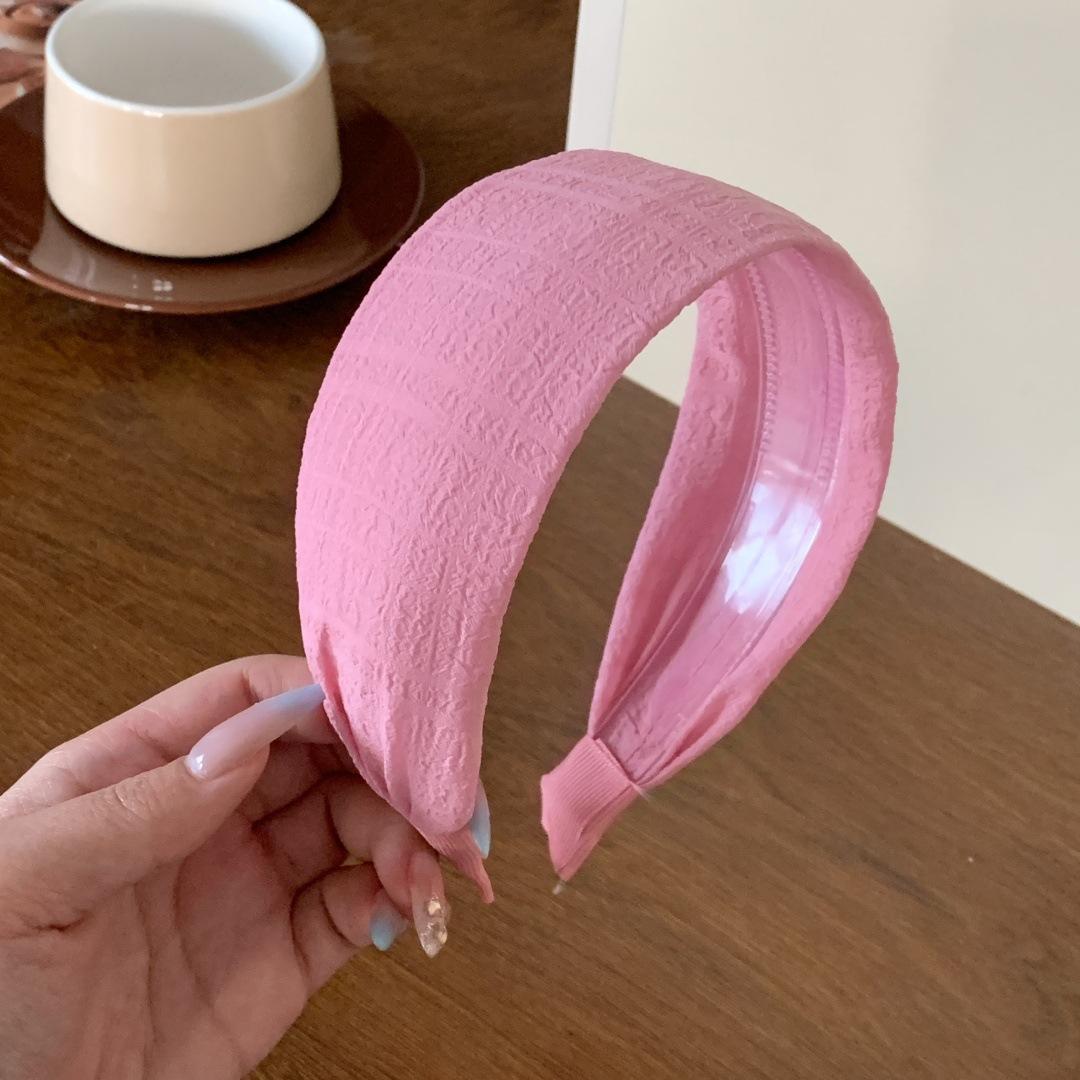 

Women High Cranial Top Fabric Hair Accessory Daily Wear Face Washing Pressure Hairpin Headgear Korean Color Headband