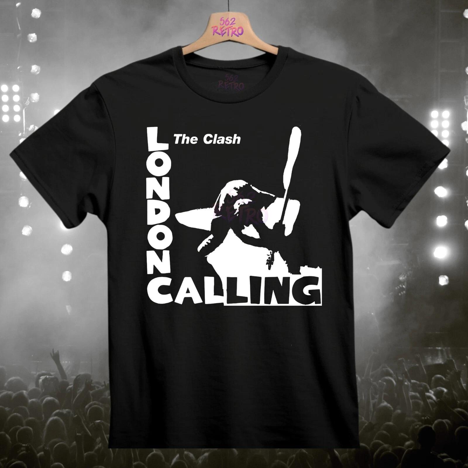 The Clash London Calling Punk Rock Band T-Shirt Black S-3XL XL