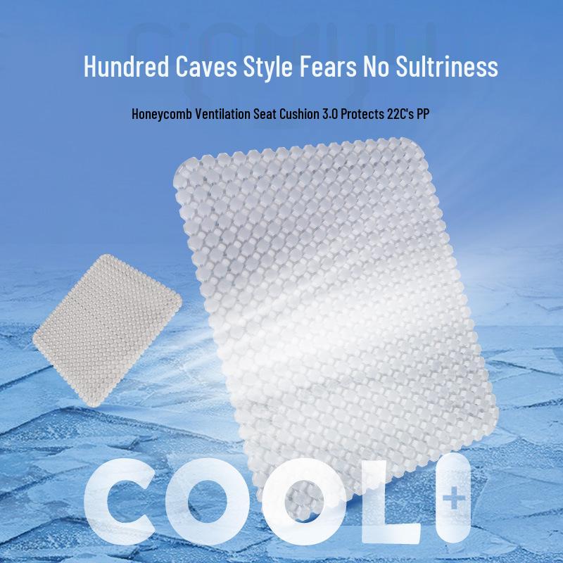 

Breathable Ventilated Office Chair & Car Cool Pad - Honeycomb Mesh Design 38x48 cm