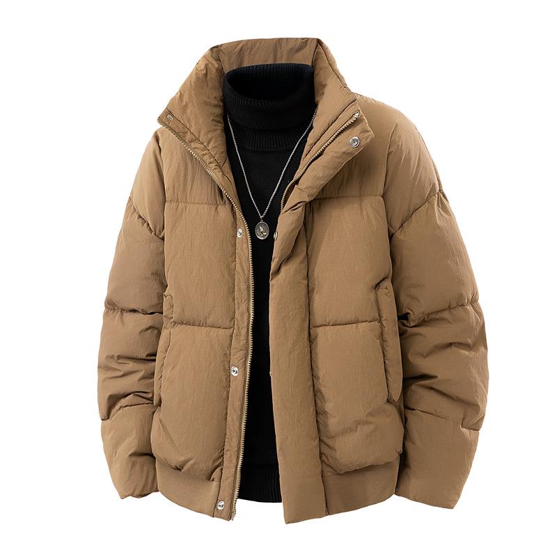 2025 Stand Collar Trendy Cotton Jacket - High-End Winter Short Coat for Men