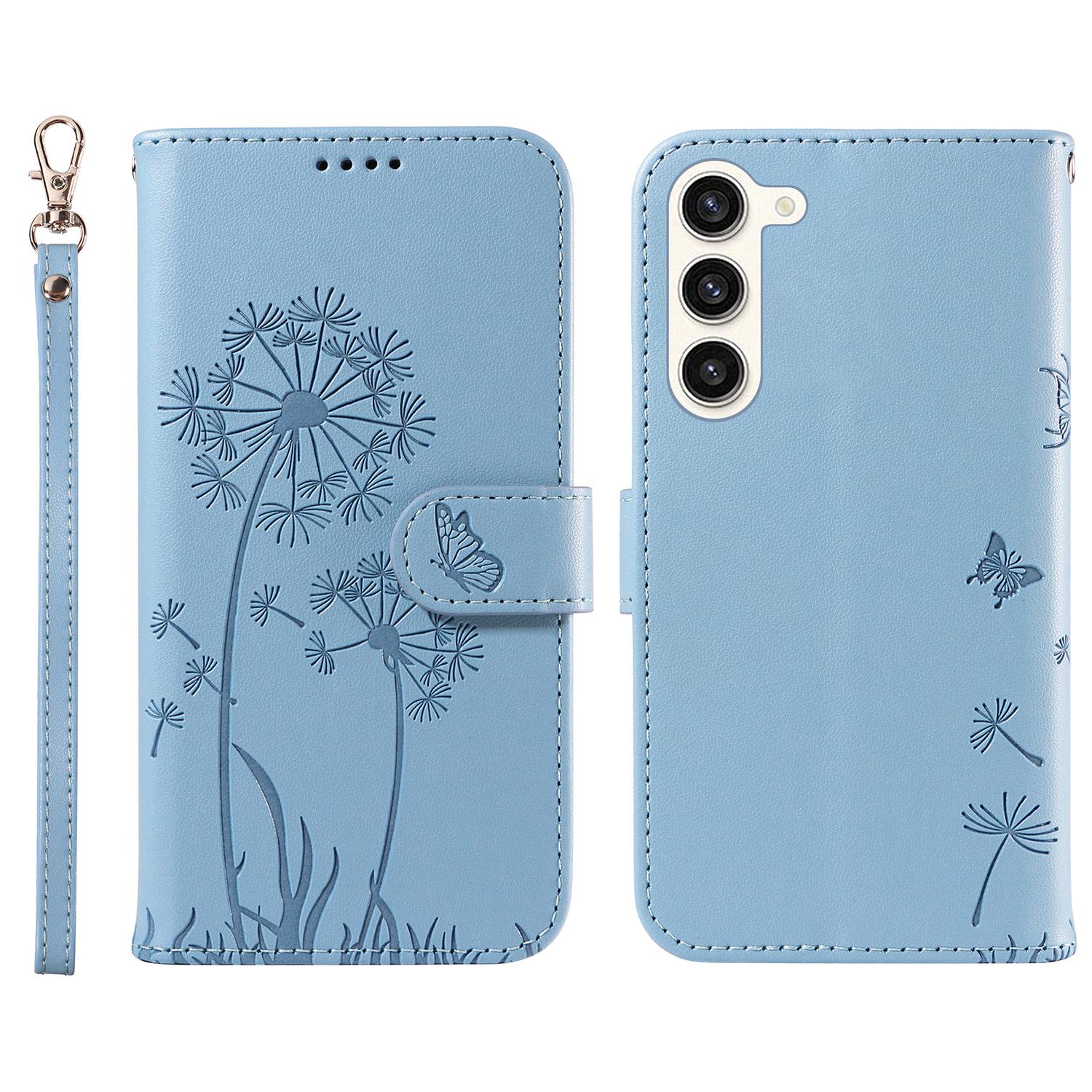 

Для Samsung Galaxy S23 Кожаный чехол-кошелек Чехол для телефона с отпечатком одуванчика D