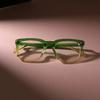 Retro Quadratische Leichte Brillenfassung Damen Herren Transparent Unisex Brille Für Weiblich Männlich