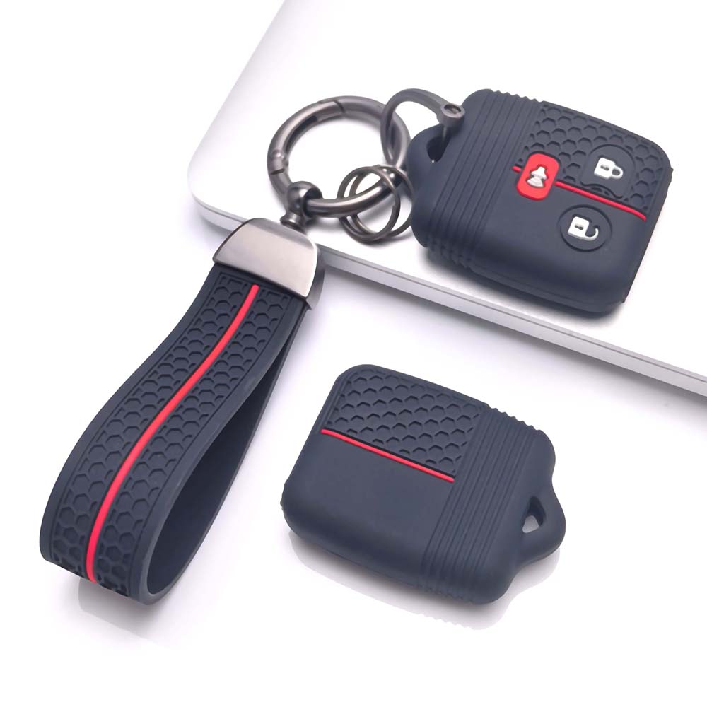 Key Cover for Ford Ranger Escape F-150 F-250 F-350 Super with Keychain Anti-Scratch Guard Shockproof Protection Soft Grip Texture Dust Resistant Cover