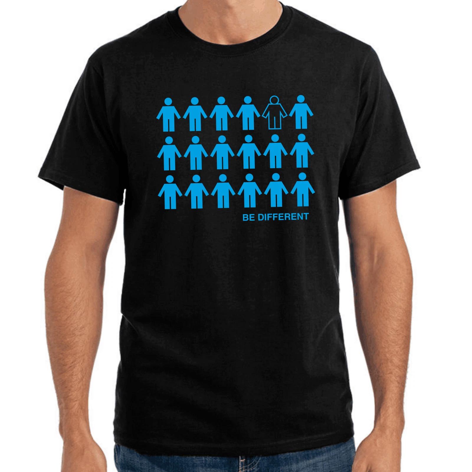 Men s and Women s T-shirts Be Different Funny Phrases Funny Gift Fun Comedy Funny S