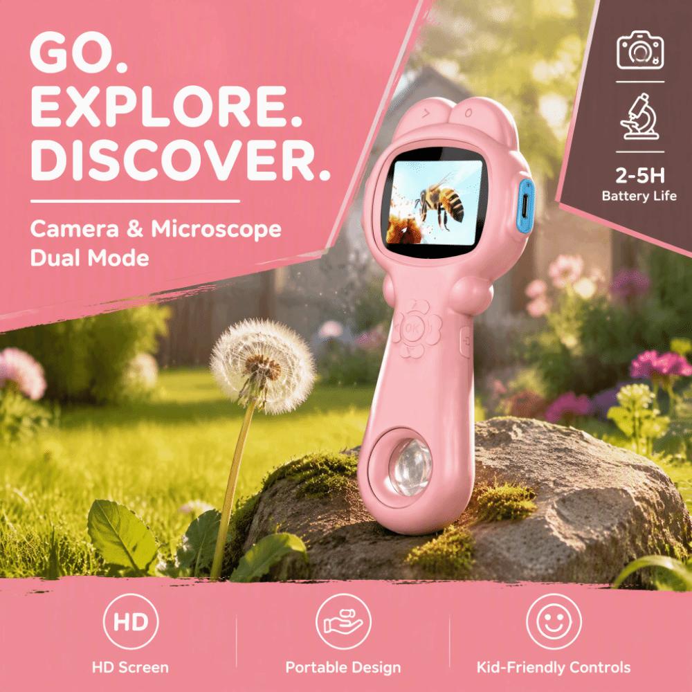 With Silicone Case Handheld Digital Microscope HD Mini Portable Microscope for 500mAh Laboratory
