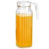 Jug for Drinks Water Juice Lemonade Glass Narrow Lid for Refrigerator 1L
