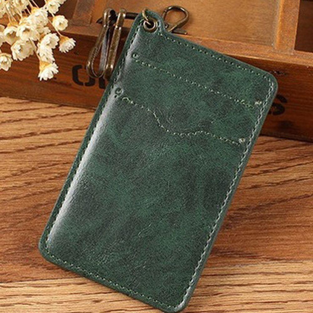 

Retro Korean Thin Bus Card Bank Card Access Control Card Case Bag Card Holder Badge Case Keychain