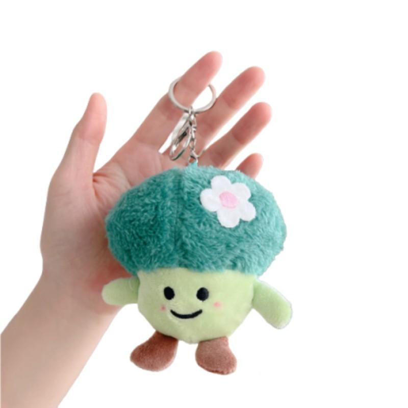 

Овощи Брокколи Плюшевые куклы Цветы Подвеска для рюкзака Игрушки Брелок Детский подарок Broccoli Silver