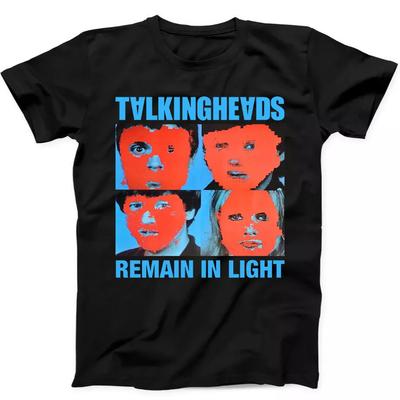 Talking Heads Remain In Light Punk Rock Limited Edition Gift Black T Shirt 77