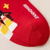 4Pairs Cotton New Year Red Socks Blessing Words Winter Red Socks Zodiac Horse Socks  Gifts