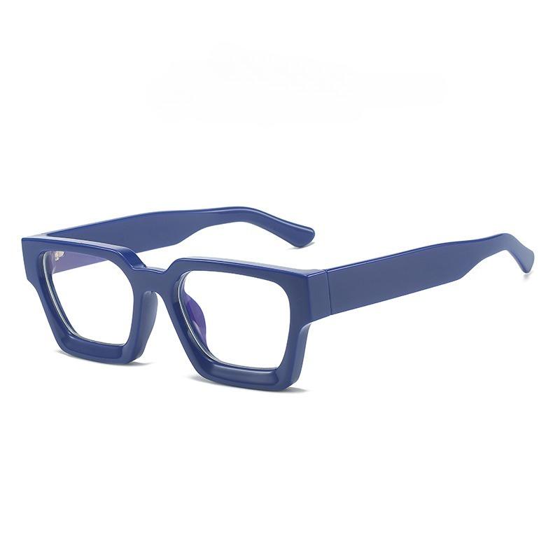 Yellow Square Glasses Women Fashion Oversized Clear Lens Eyeglasses Female Vintage Big Frame Computer Goggles Eyewear Spectacle