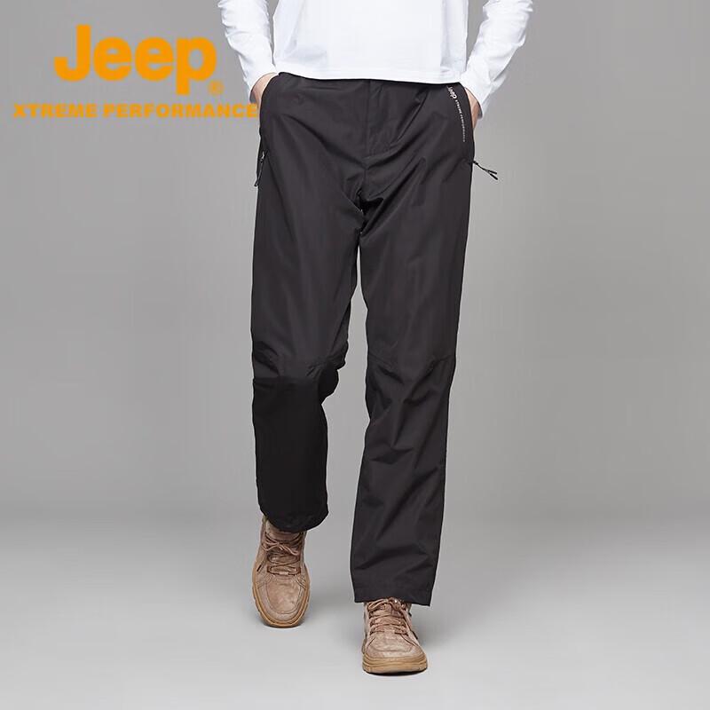 Jeep Men's Outdoor Windproof Fleece Hiking Pants