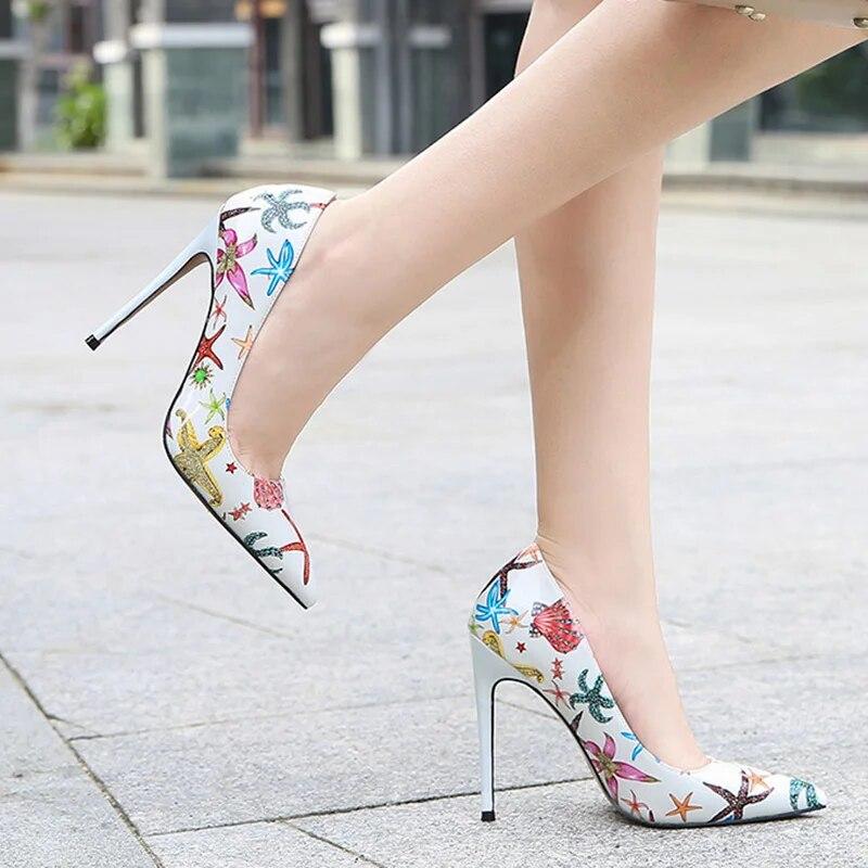 Moteriški 12 cm aukštakulniai moteriški stiletto smailianosiai aukštakulniai mada seksuali podiumo 12 cm kulnas WZ