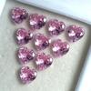 24 Pcs NATURAL Pink Sapphire Heart Cut CERTIFIED Loose Gemstone 6x6 Mm Lot