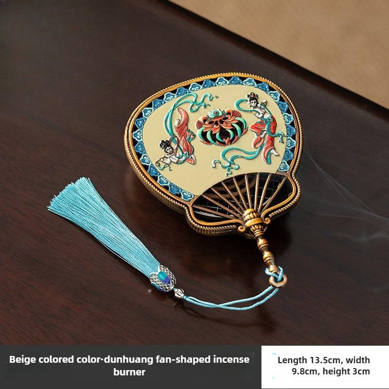 Enamel Incense Burner Household Indoor Incense Burner Sandalwood Chinese Retro Tea Ceremony Incense Burner Decorative Item