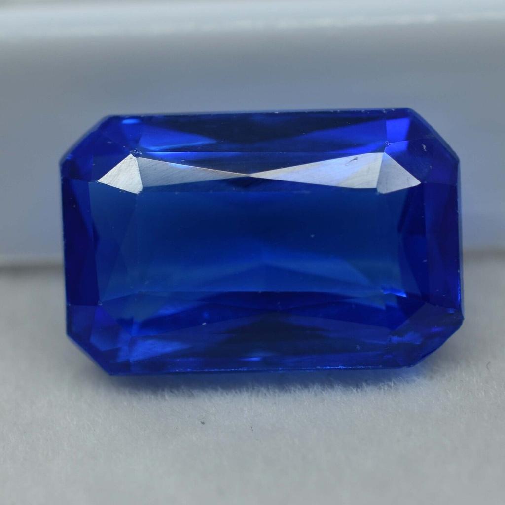 8.5 Ct Natural Sapphire Loose Gemstone Sparkling Sapphire Blue Emerald for Jewelry Making and Crafts