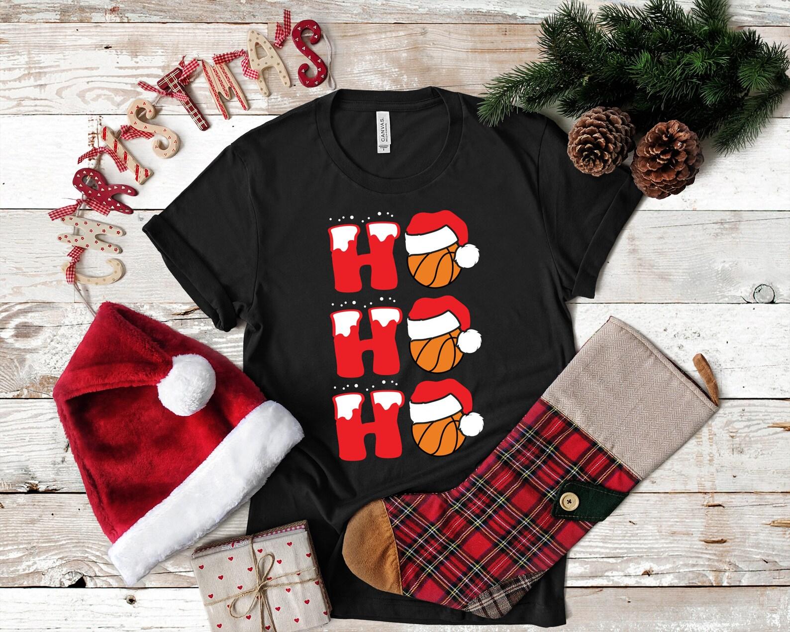Cute Basketball Santa Christmas Funny Xmas T-Shirt, Tank Top, T-shirt, T-shirt,T-shirt, Child Kids T-shirt, Apparel Gift 4XL