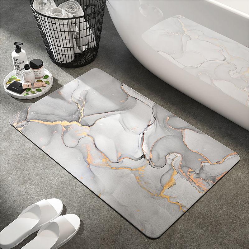 Bathroom Non-Slip Mat Soft Diatom Mud Absorbent Floor Mat Door Mat Carpet Bathroom Toilet Household Quick-Drying Floor Mat