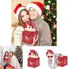 Christmas Red Striped Party Decor Money Box With Gift Box For Festive Celebrations