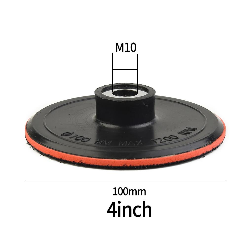 75mm/3" 100mm/4" 125mm/5" Hook And Loop Backing Pad Sanding Holder Disc Polishing Backer Plate Drill Rod For Polisher Grinding