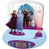 Frozen Projector Alarm Clock - Alarm and Snooze Function - Night Light with Timer - LCD Screen - Batteries