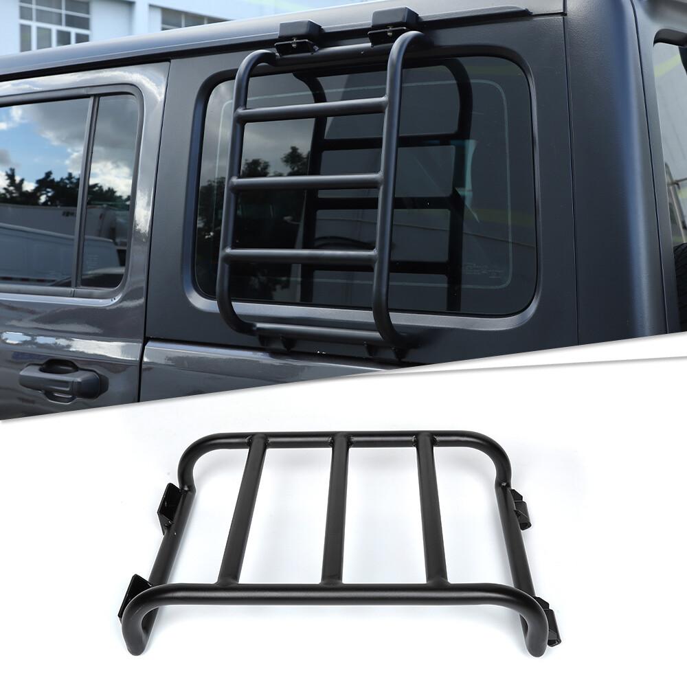 Aluminum Alloy Rear Window Extension Climbing Ladder For Jeep Wrangler JL 2018+
