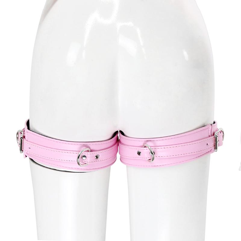 Thierry Adjustable PU Leather Erotic Thigh Cuffs Restraints Bondage Adult Sex Toys Leg Cuffs Restraints Sex Bondage SM