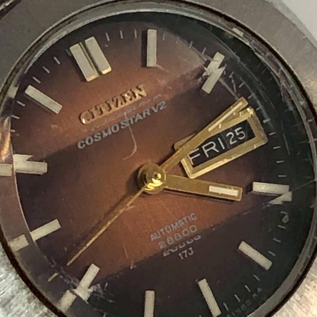 Used CITIZEN Citizen Cosmostar V2 Watch Automatic Winding Vintage Retro Antique Men's Women's Watch Rare