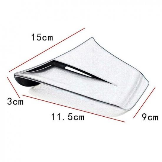 Glossy Black Motorcycle Winglet Air Deflector Wings Spoiler Sticker Accessories