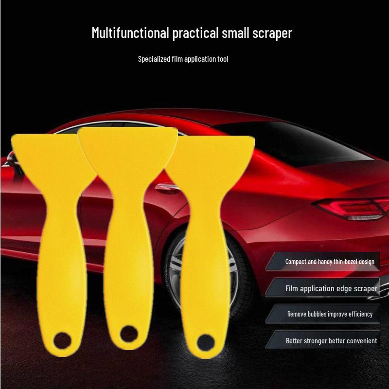 Multipurpose Plastic Scraper & Spatula Tool for Car Film, Lottery, Janitorial, and Cleaning.