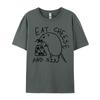 Eat Cheese And Sin T-shirts Casual Luxury Designer T-Shirts For Men Retro Top T-Shirt Normal Tees Cool