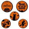 Halloween Wood Wall Hanging Welcome Door Hanging Door Number Wall Decoration Wall Decoration Round