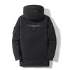 Mens Mid-Length Down Jacket Winter Warm Hooded Parka Outdoor Casual Wear 50% Goose 600 Fill Power