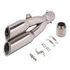 Dual Outlet Exhaust Tailpipe for CBR300, Yamaha R3/R25, Kawasaki Ninja 250 Motorcycle