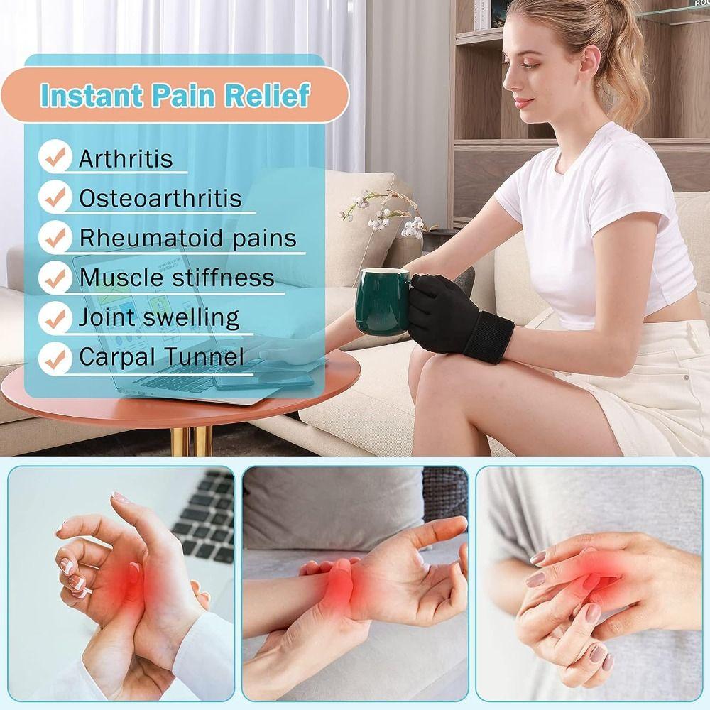 for Tendinitis Carpal Tunnel Finger Arthritis Compression Ice Glove Reusable Gel Cold Pack  Sports