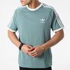 Adidas Originals Trefoil Vintage 3-Stripes Raglan Crew Neck Tee Men Tops Emerald GN3479