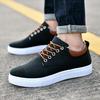 2025 New Canvas Sneakers: Trendy Korean-Style Men's Casual Shoes in Extra-Large Sizes