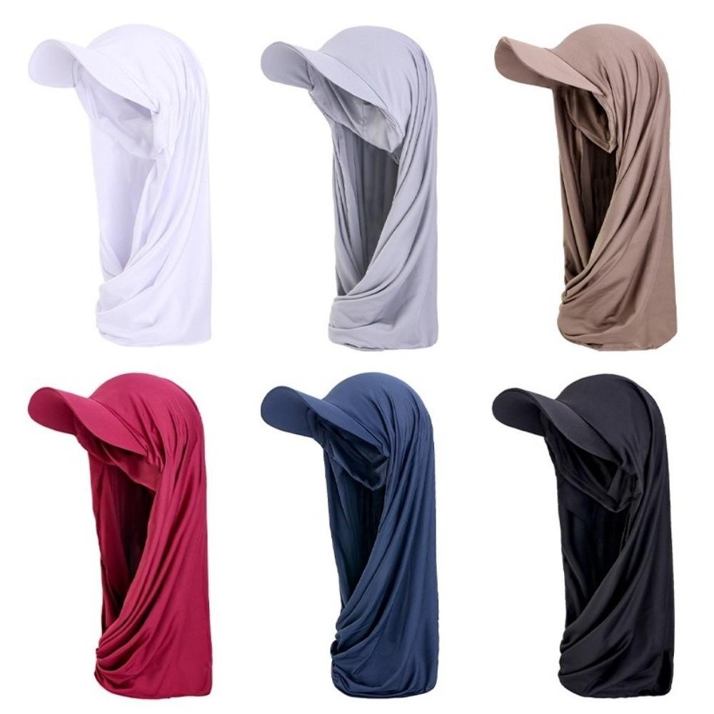 Visiera Solare Turbante Hijab Traspirante Sciarpa Cappello Stiloso Sciarpa Cappello Stile Mediorientale