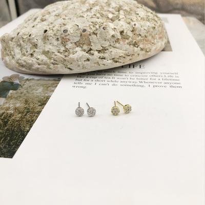 Stud Earrings Female Korean Version Simple Accessories Round Cute Women's Trendy Models