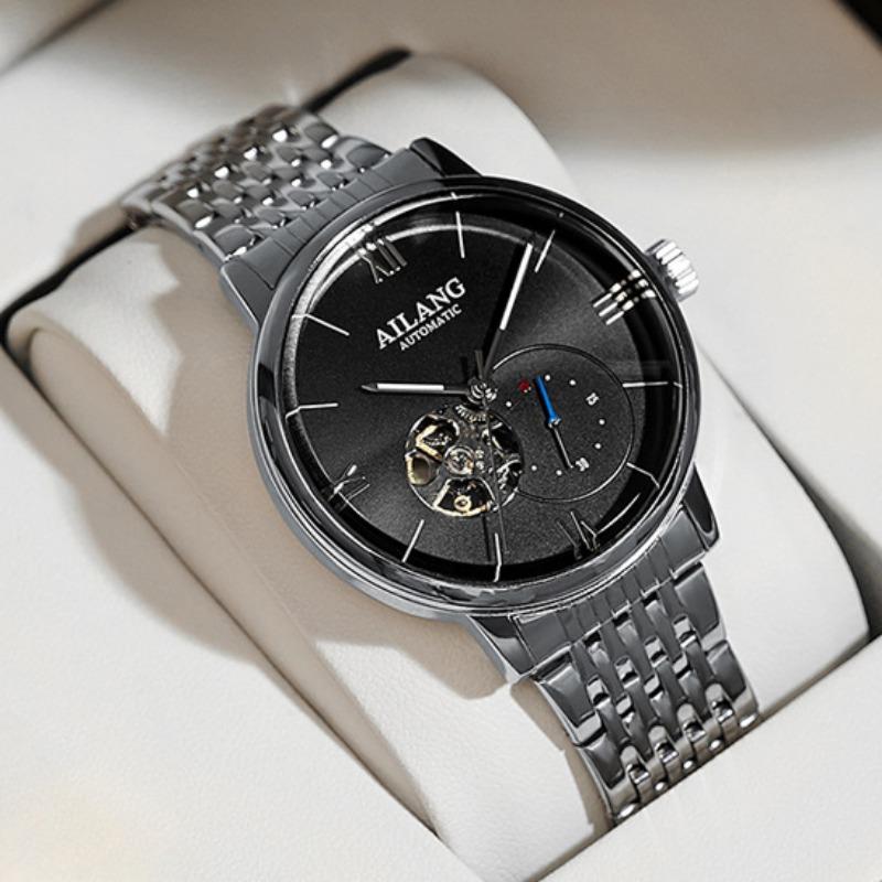 Neue Herrenuhr, vollautomatische mechanische Uhr, echte Schweizer Freizeituhr