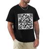 Rick Astley - Never Gonna Give You Up QR Code T-Shirt Summer Top Graphic T Shirt Vintage Black T Shirts for Men