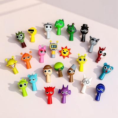 24 Pezzi/Set Mini Sprunki Action Figure Giocattolo Cartone Animato Film Sprunki Wenda Modello Bambola Figure Giocattolo Regalo per Bambini