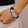 Gold Silver Color Metal Cuff Bangles Jewelry Accessories Exaggerated Bracelet  Girls