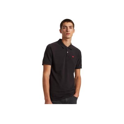 Levis Décontracté Coupe Slim Couleur Unie Polo Polyvalent Homme Polos Noir A4842-0015