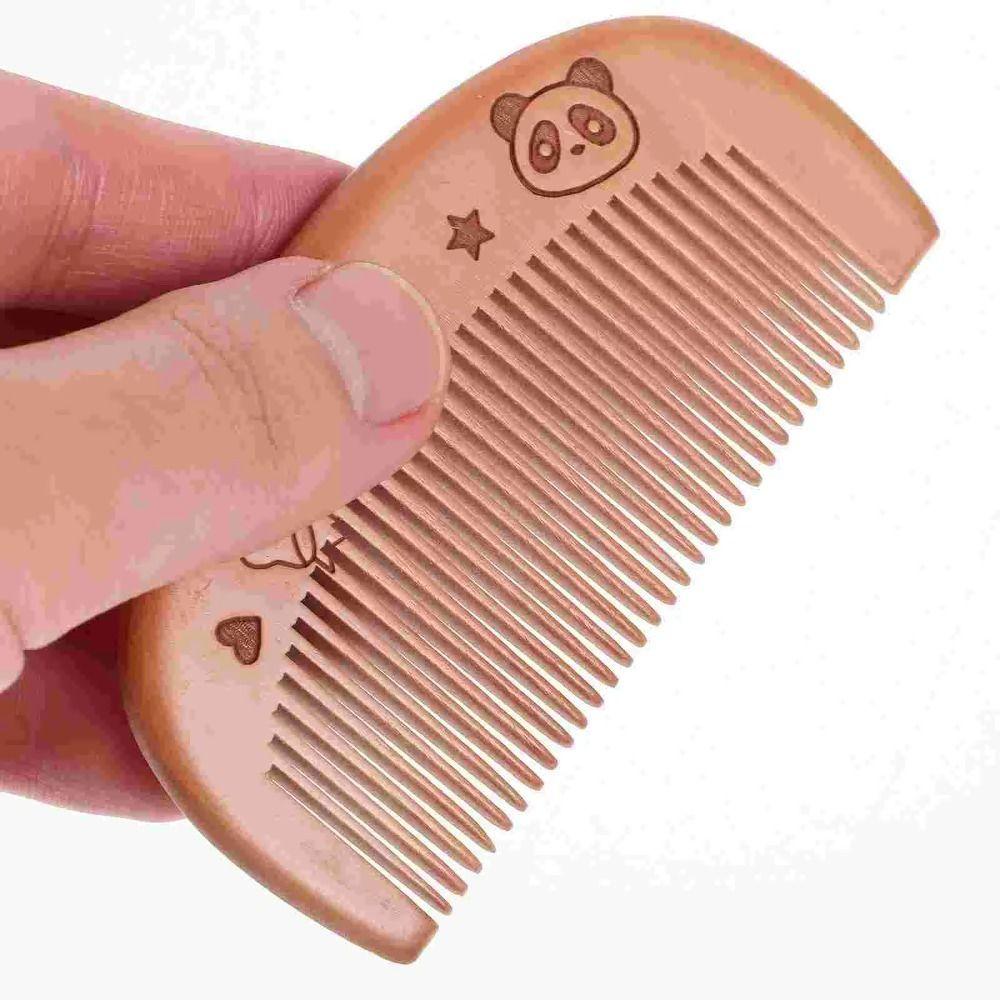 Peachwood Wooden Comb Mirror Set 2 in 1 Makeup Mirror Durable Foldable Pocket Mirror Makeup Tool