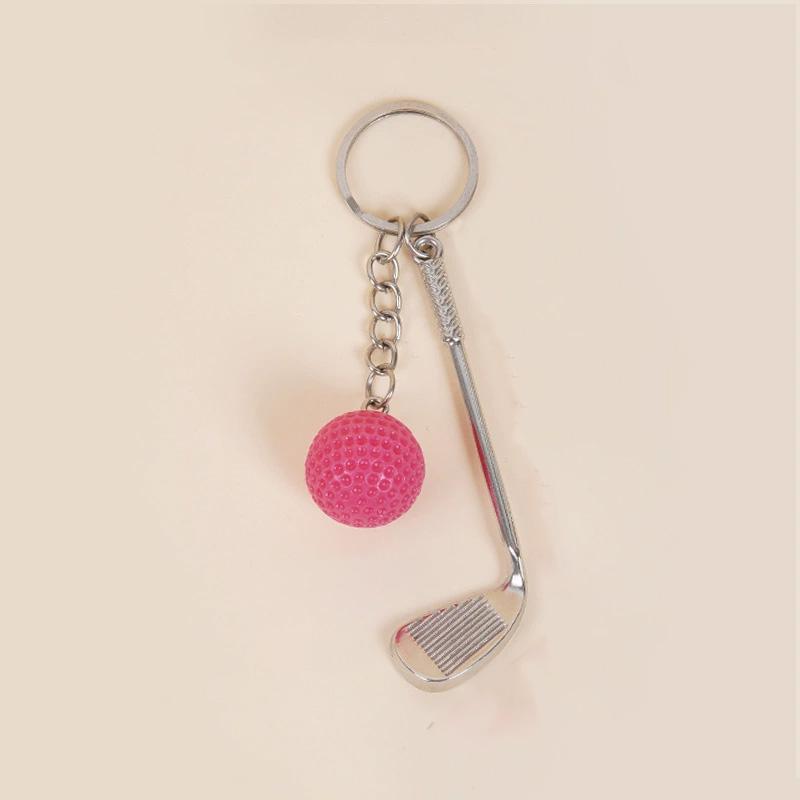 1PC Golf Ball for Kids Gifts Key Ring for Sport Lovers Key Holder Mini Metal Keychain Key Chain