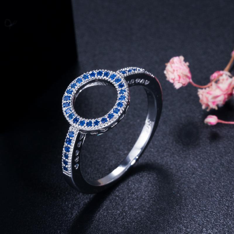 J0098 Micro-Set Zircon Ring, Simple Personalized Ring Hand Jewelry